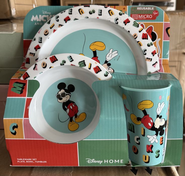 Дитячий набір посуду Disney Mickey and Friends (3 предмети)