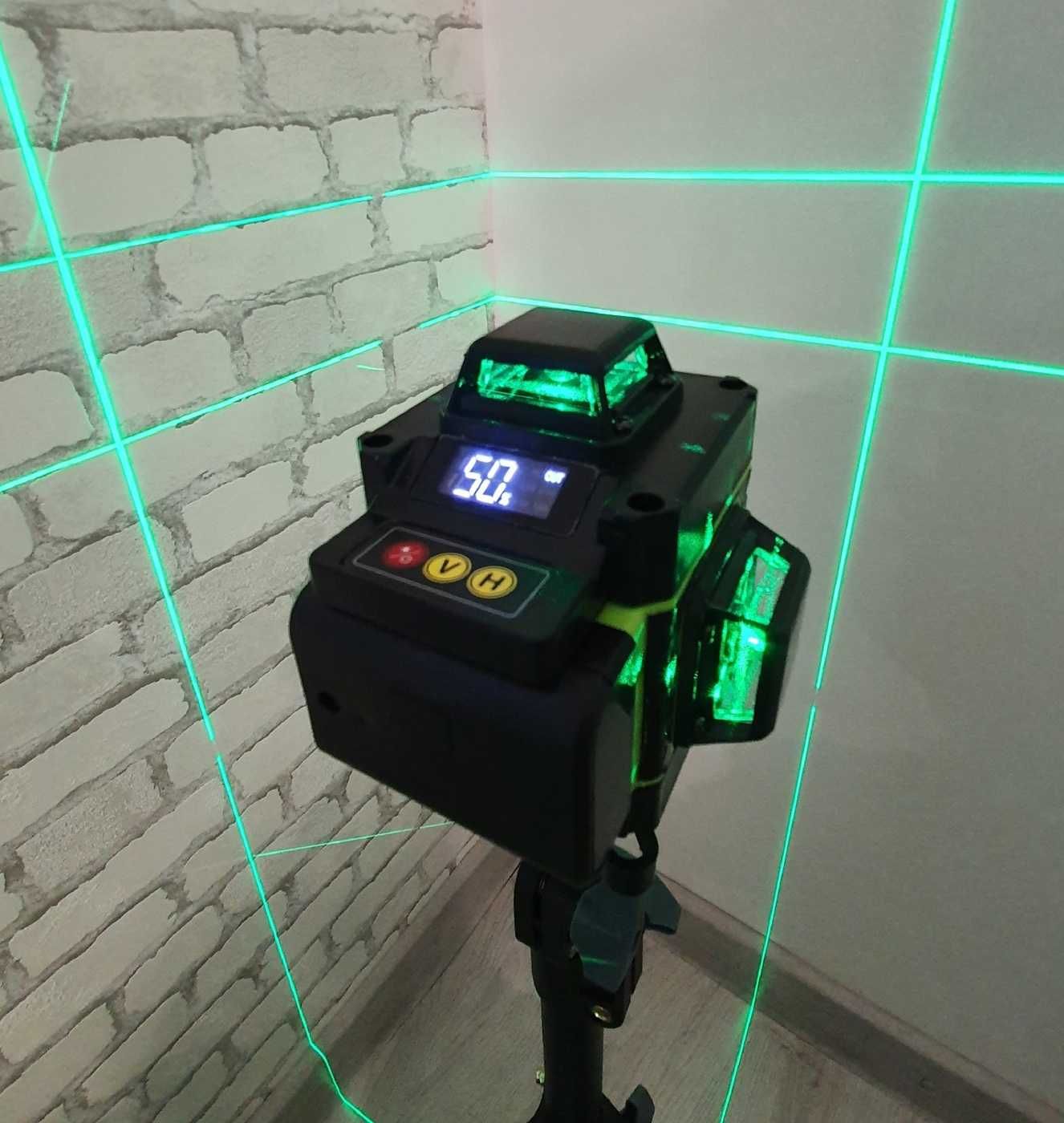 Poziomica laserowa laser krzyżowy HILDA 4 x 360 4D 16 linii poziomnica