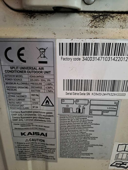 Klimatyzacja przemysłowa KAISAI