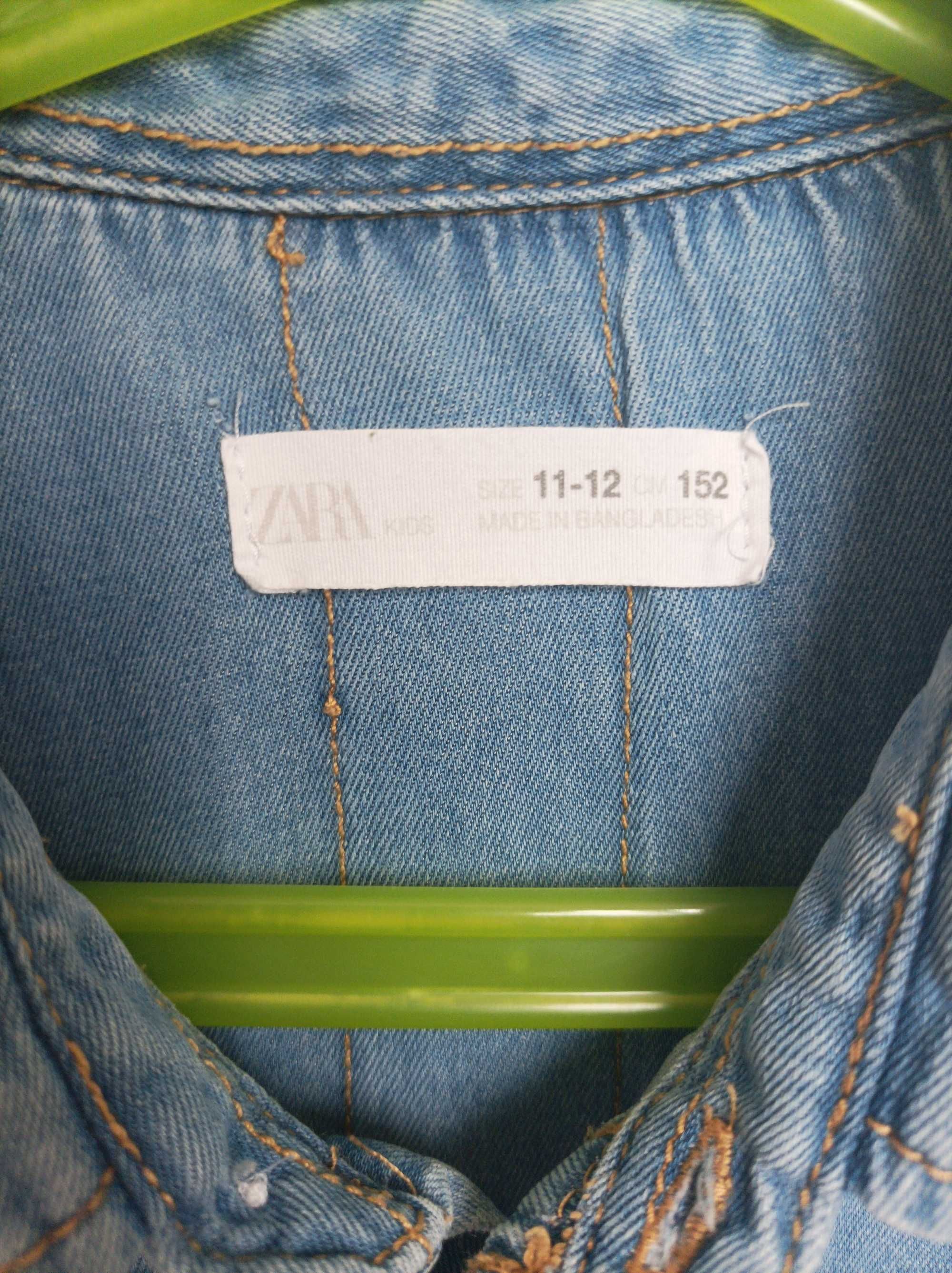 Jeansowa koszula rozm. 152 Zara kids