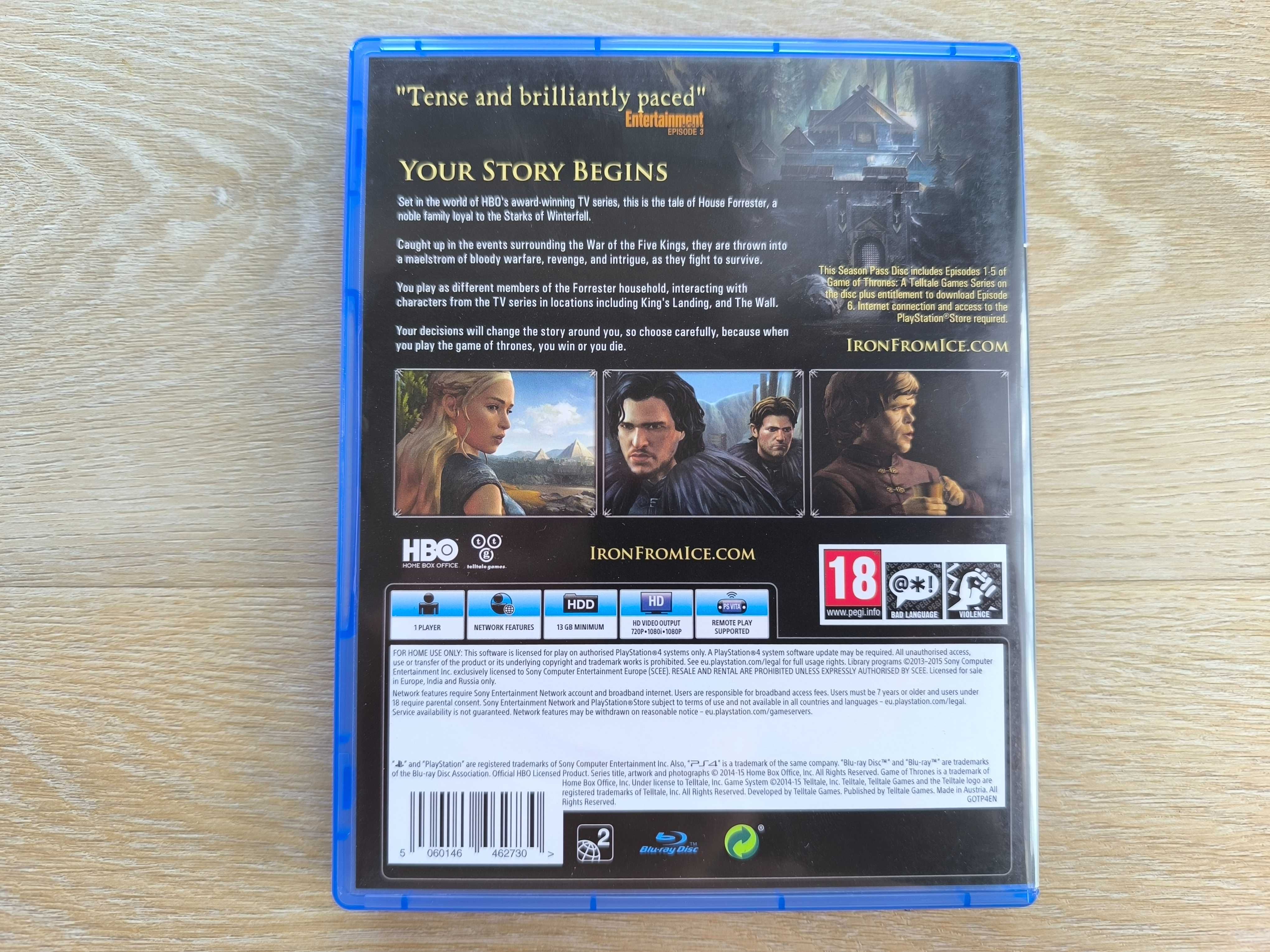 Game of Thrones A Telltale Games Series [PS4] [PS5] GRA O TRON