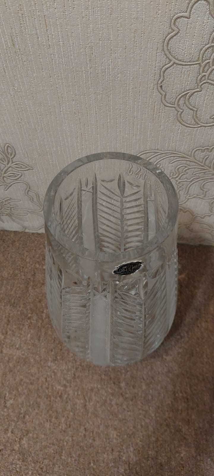 Кришталева ваза Bohemia виробництва Чехословакії 36 см