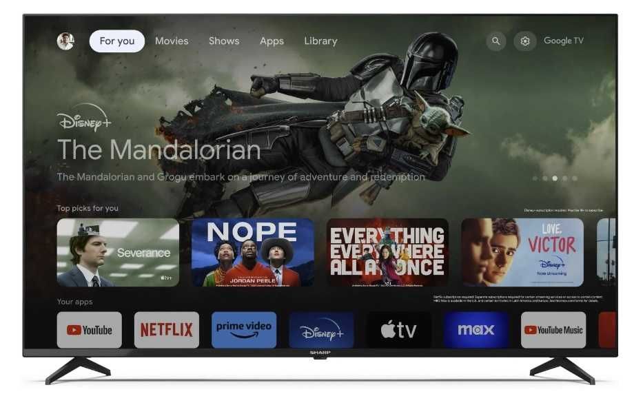 Telewizor LED Sharp 50GL4760E 4K Bluetooth, Wi-Fi, HDMI 2.1 Google TV