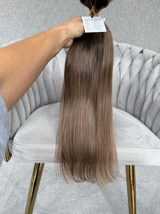 Włosy polskie dziewicze 68 g 50 cm