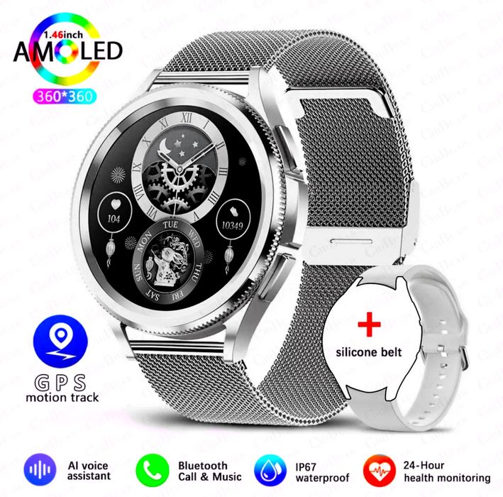 Классические смарт часы.  AMOLED, GPS.