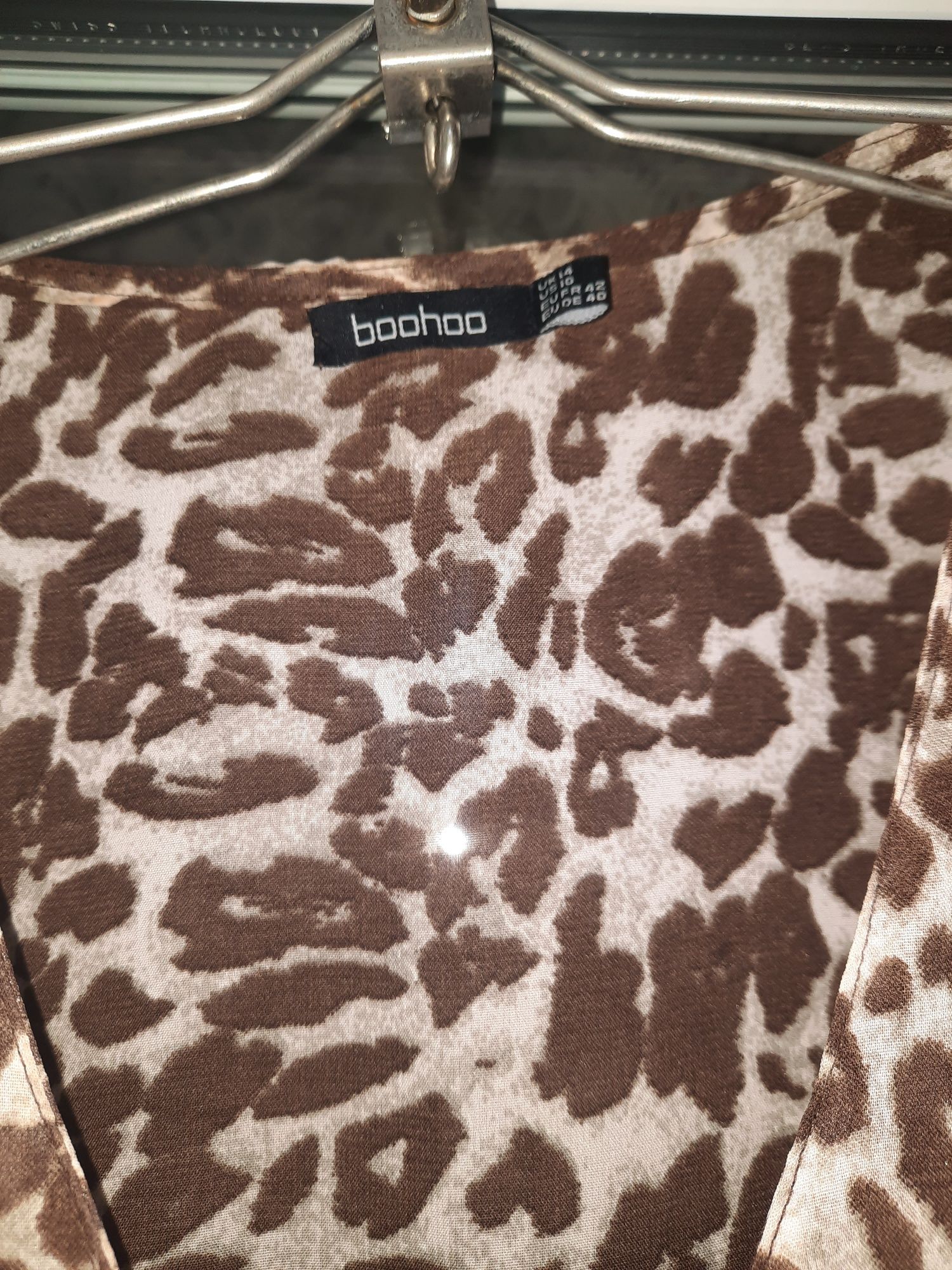 Леопардова блуза туніка