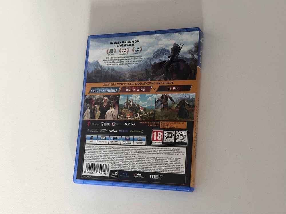 Plyta Witcher 3 + DLC (PS4 / PS5)