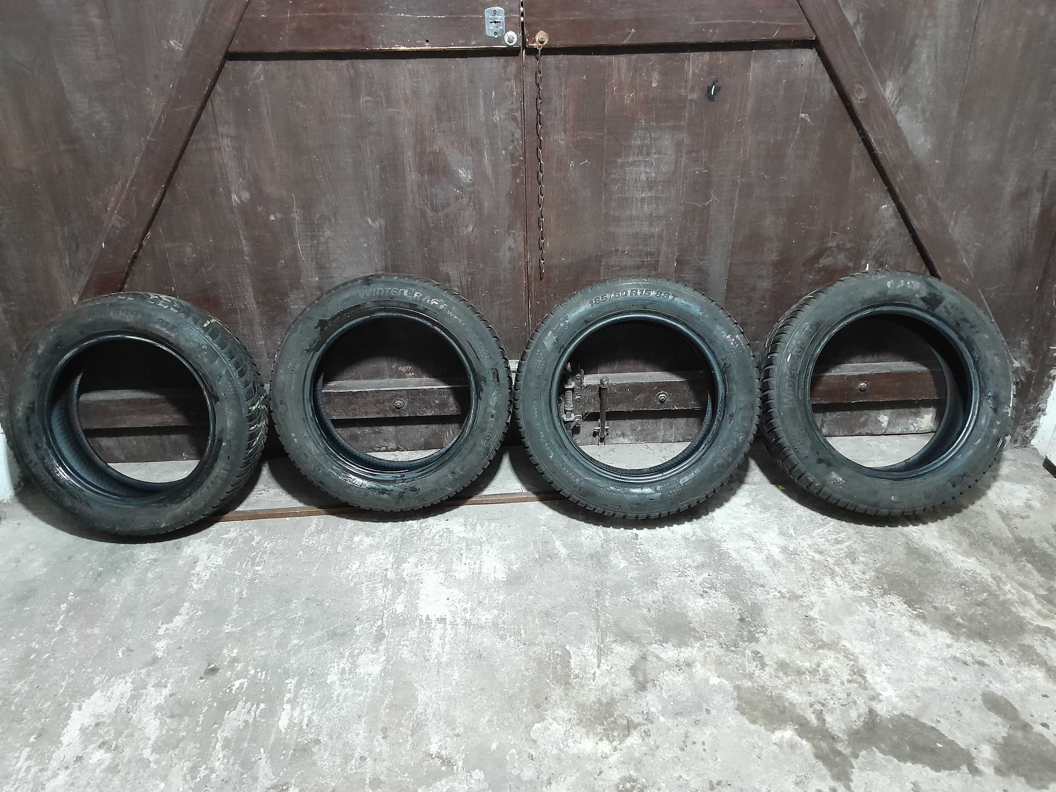 зимова резина r15 185 60 165 65 kumho різноширока 6.5мм шини скати
