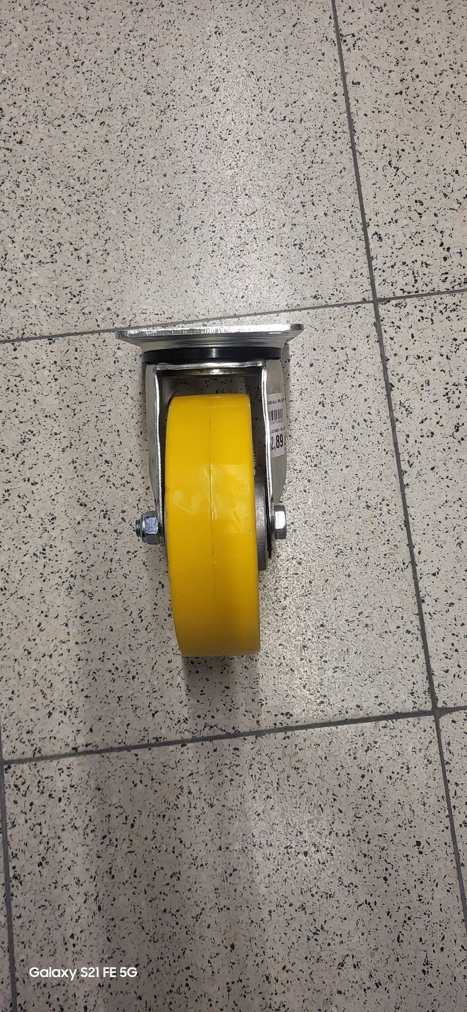 Koło aluminiowo-poliuretanowe fi 160 w obudowie skrętnej