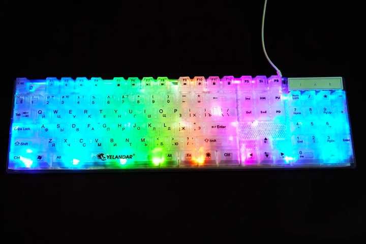 Клавіатура RGB USB Yelandar YX-M20