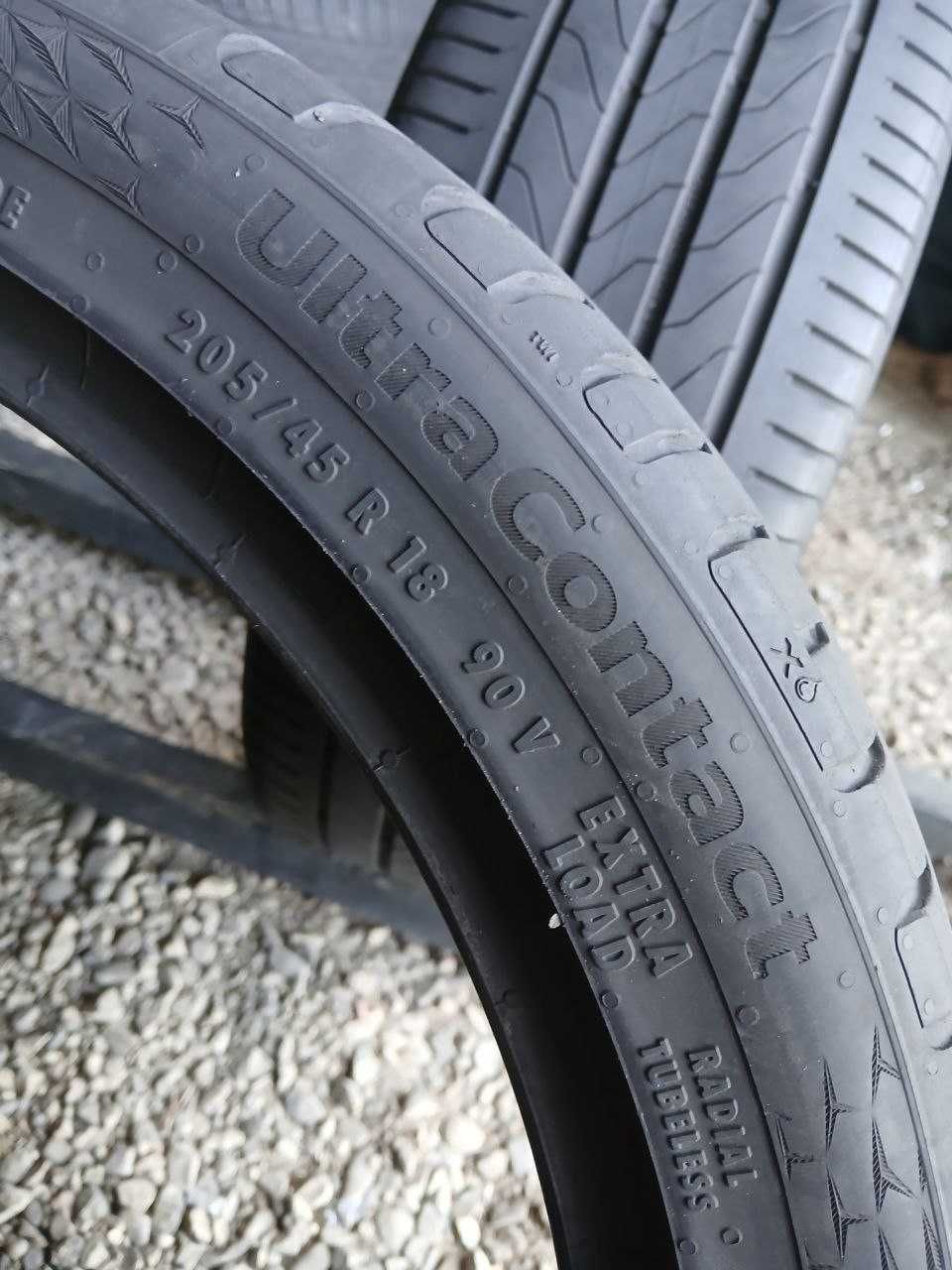 Шини Continental 205 45 R18 2шт Літо 2022р (0334)