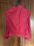 Casaco tipo ganga vermelho  zara trafaluc