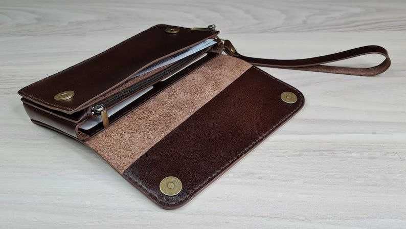 Клатч барсетка шкіряна чоловіча ручної роботи