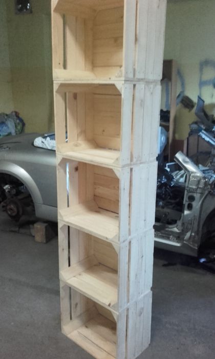 Skrzynka drewniana NUMER-1 szlifowana handmade 50×40×31