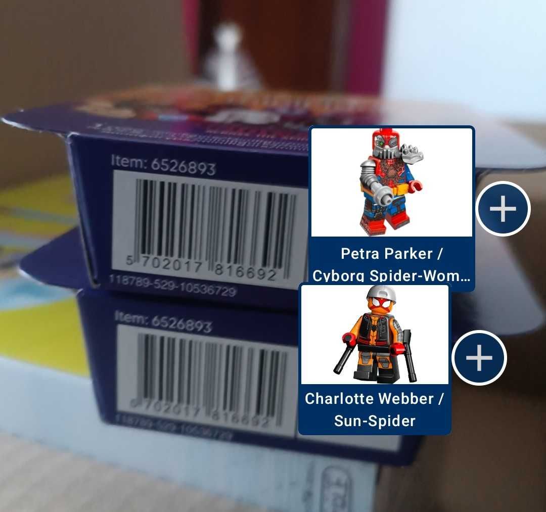 2x Lego Minifigures Spider-Man Across The Spider-Verse