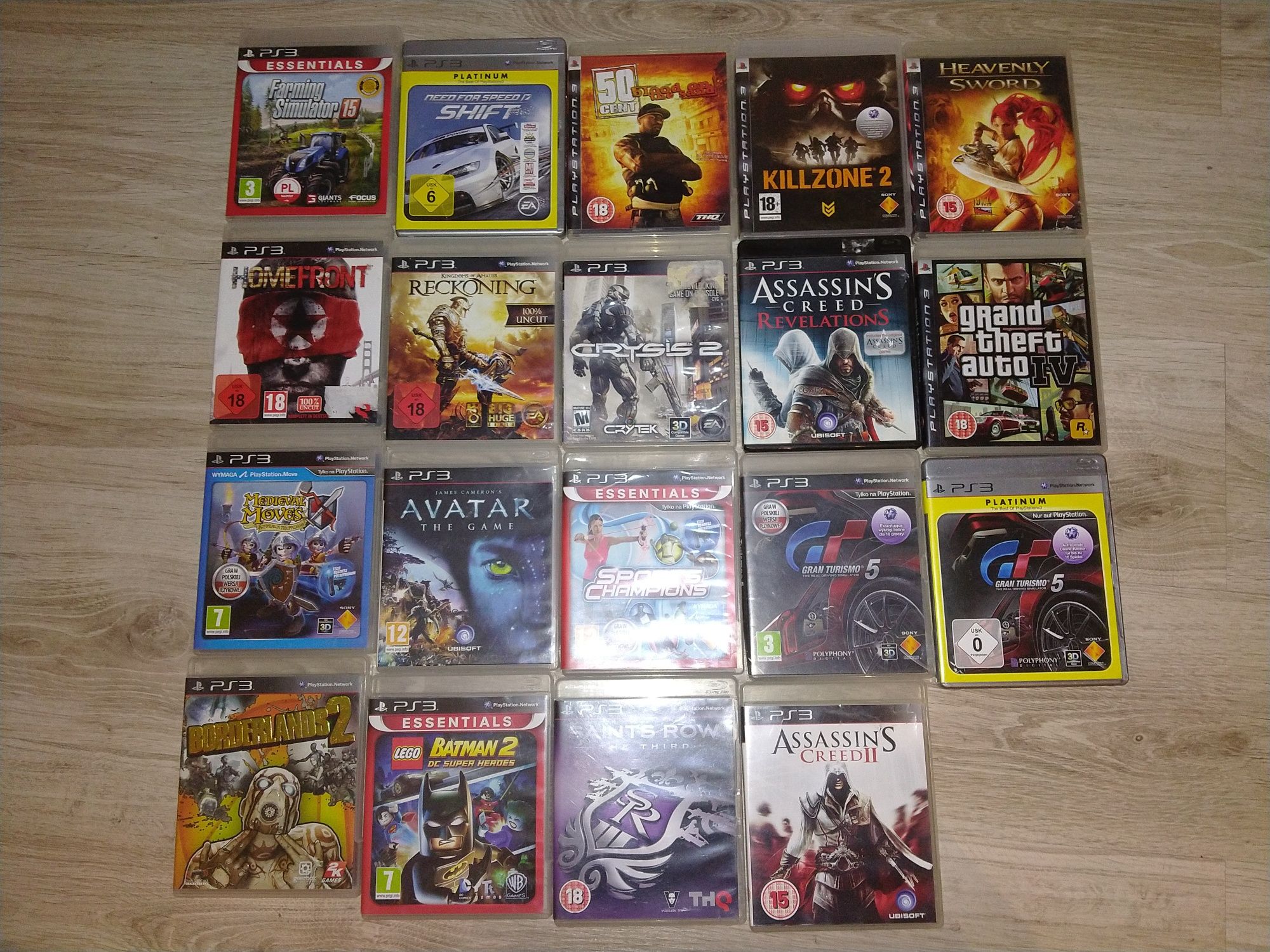 Gry na PlayStation 3, FIFA 19, PES 18, Tekken, Minecraft i inne