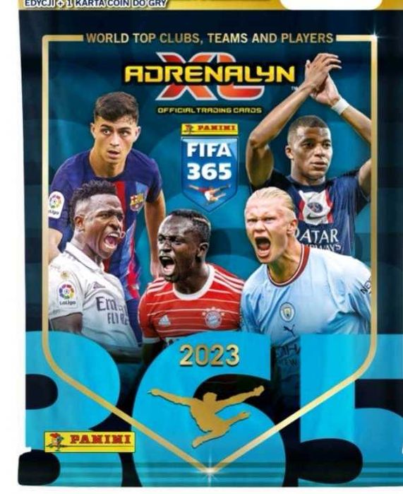 Album piłkarski adrenalyn 2023 poszukiwany fifa 365 panini
