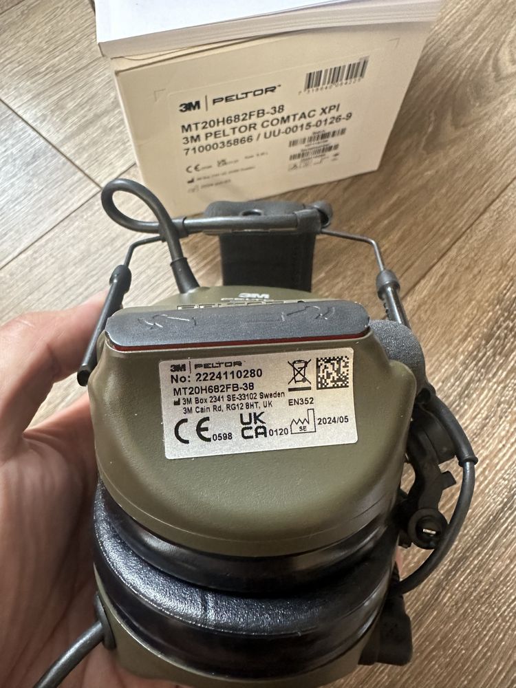 Активні навушники гарнітура 3m Peltor ComTac XPi з мікрофоном, під PTT