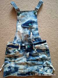 Сарафан джинсовый до 146р,платье для девочки