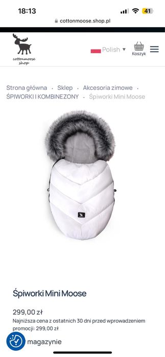 Śpiworek dla noworodka Cottonmoose