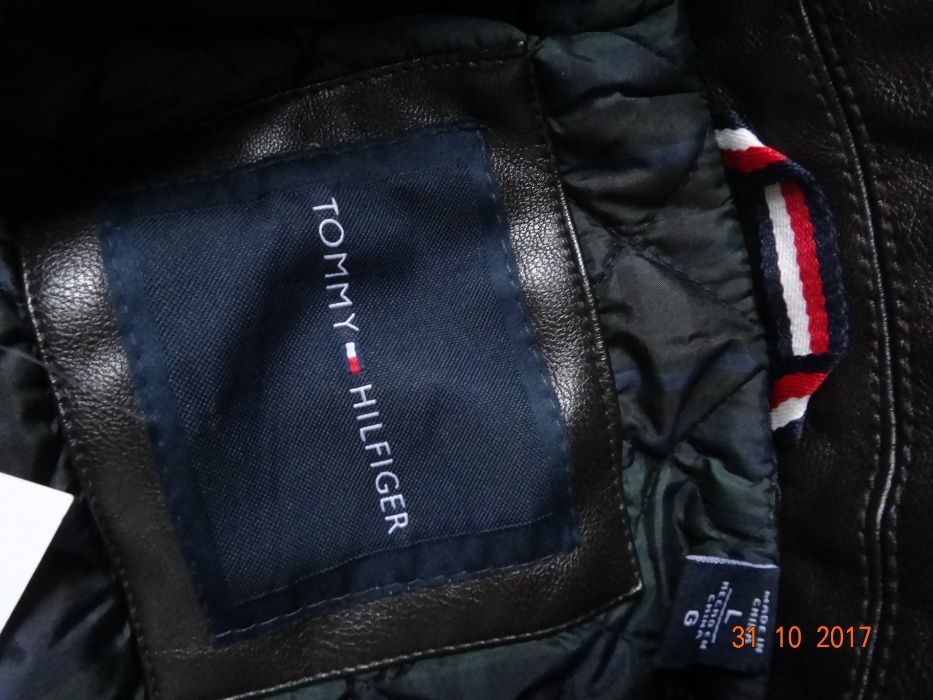 Nowa Kurtka Tommy Hilfiger Skóra Eko rozmiar L