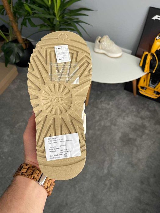 Угги UGG Astromel Jasmine FUR / Уггі Астромель Жасмін бежеві замш