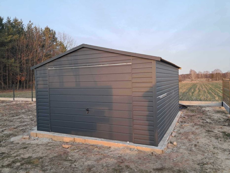 Garaż blaszany 4x6 PROMOCJA. PROFIL ZAMKNIĘTY OCYNK. Producent.
