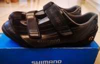 Buty rowerowe SPD szosowe Shimano Roz 44 z blokami