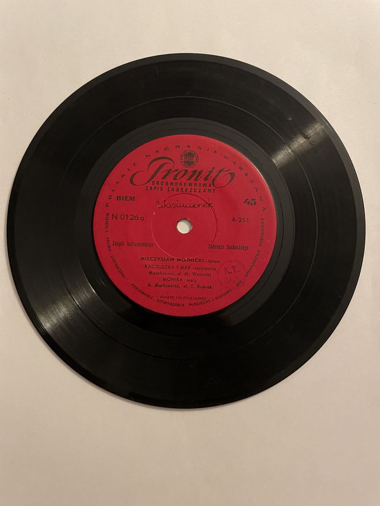 Kaczuszka i mak, Danse avec moi, Mieczyslaw Wojnicki, winyl 7”, G