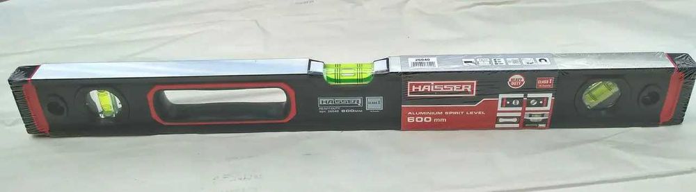 Рівень магнітний будівельний HAISSER Heavy Duty 800 мм, 3 вічка 26041