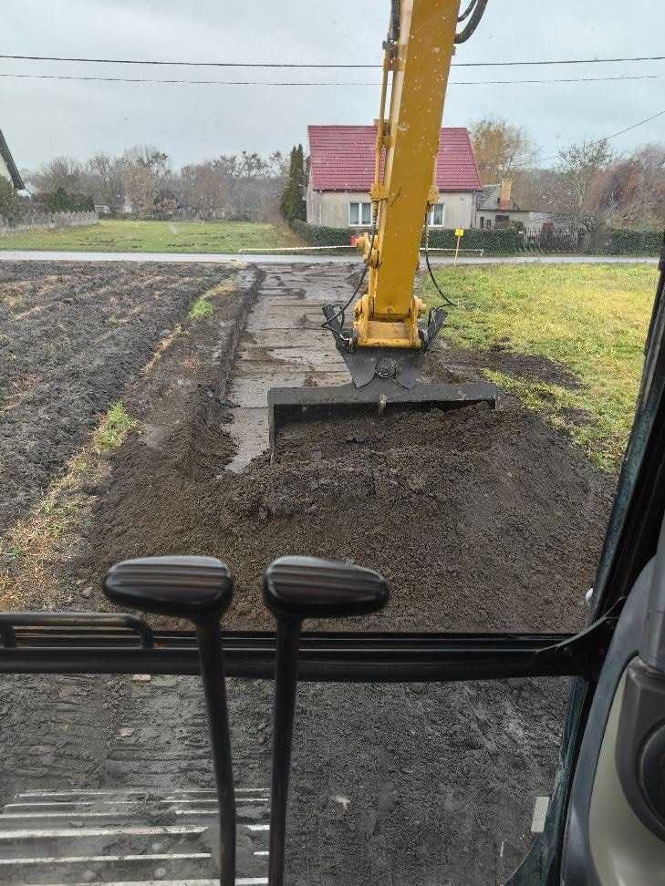 Usługi koparkami, wyburzenia, rozbiórki, roboty ziemne, drogi, ziemia