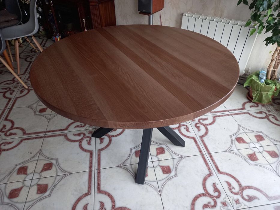 Стол. Стекло. Стул. Лофт. Дерево. Мебель под заказ.