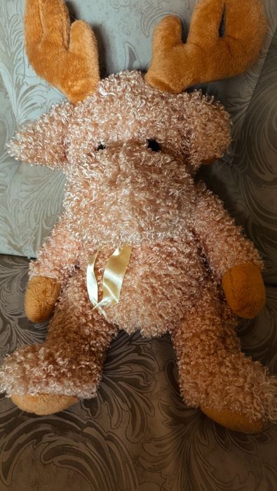 Мягкая игрушка Лось под ёлку плюшевая игрушка олень лось