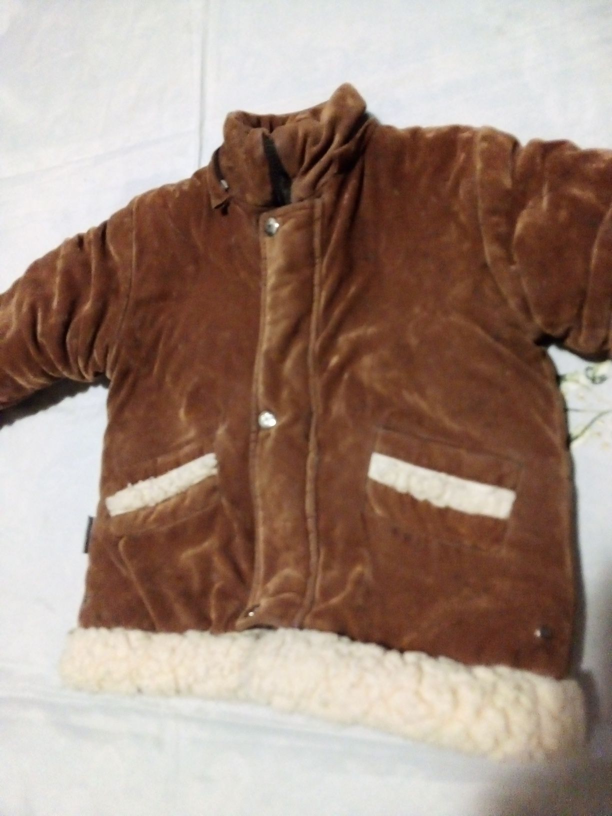 Зимняя детская куртка на цигейке