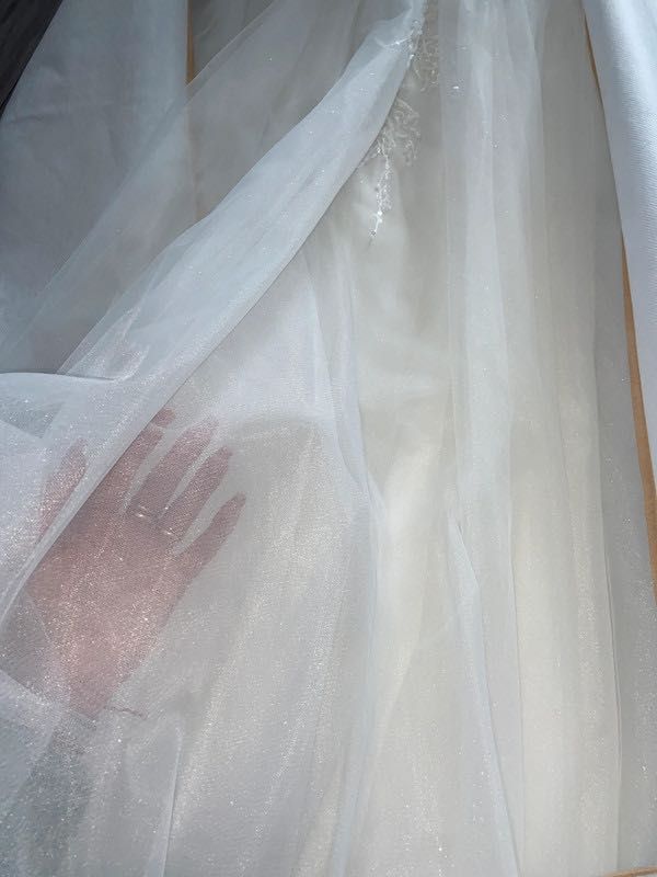 Suknia ślubna brokat , gorsetowa