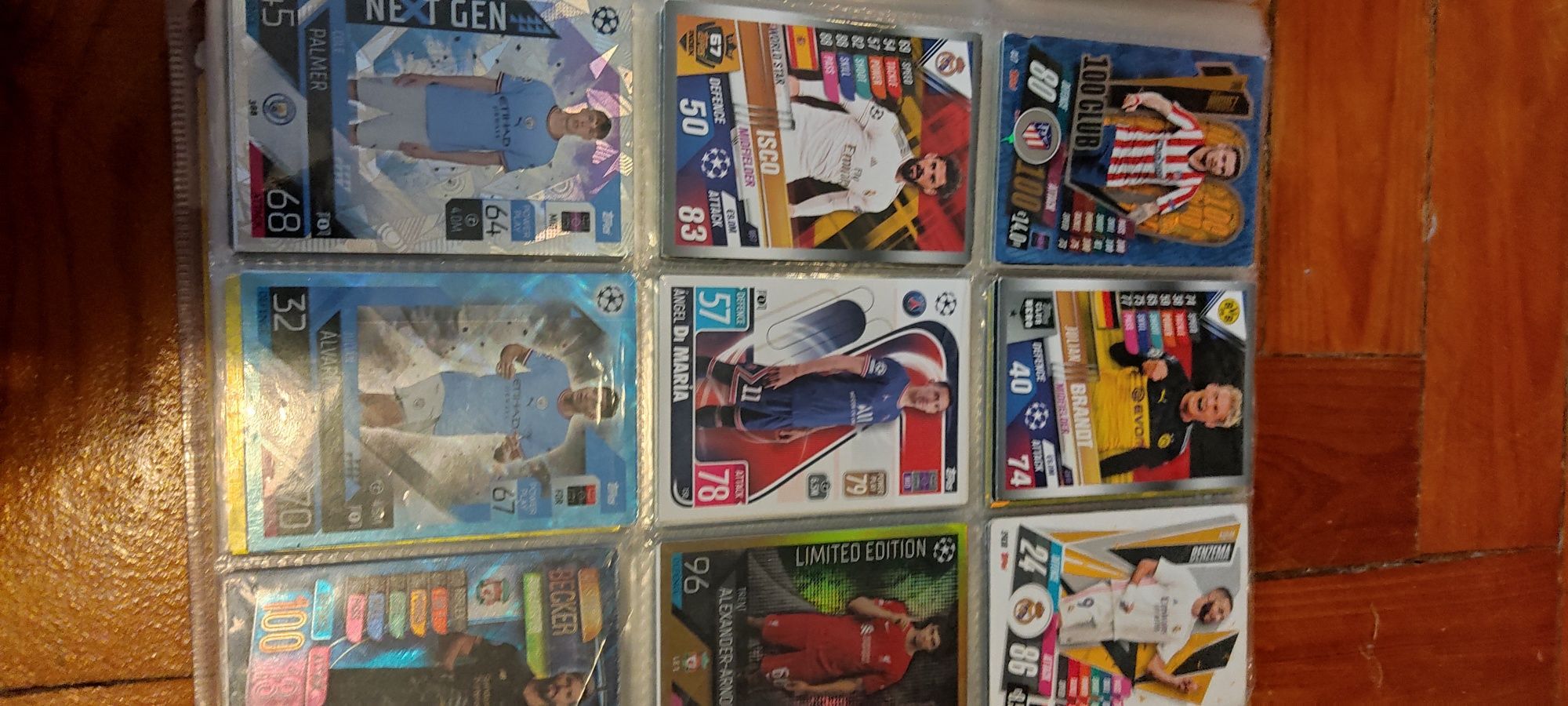 Cartas de Futebol 21/22 Euro 24 La liga e 14/15 (Com caderneta)