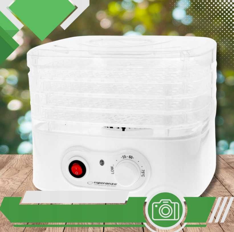 Nowa Mocna SUSZARKA Do Grzybów Owoców Warzyw Ziół - 8 Programów (-20%)