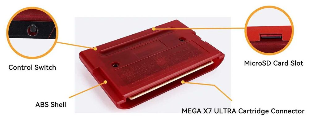 Ігровий картрідж Mega X7 Ultra Instant Sav для SEGA GENESIS Mega Drive