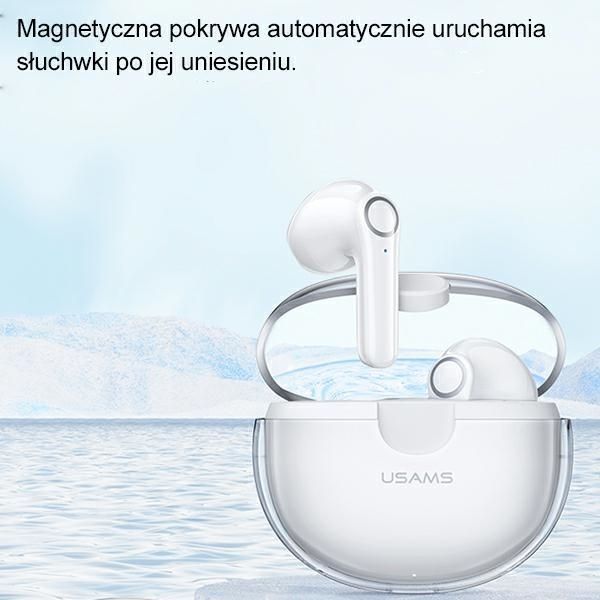 Słuchawki Bluetooth 5.1 Tws Usams - Serie BU, Biały
