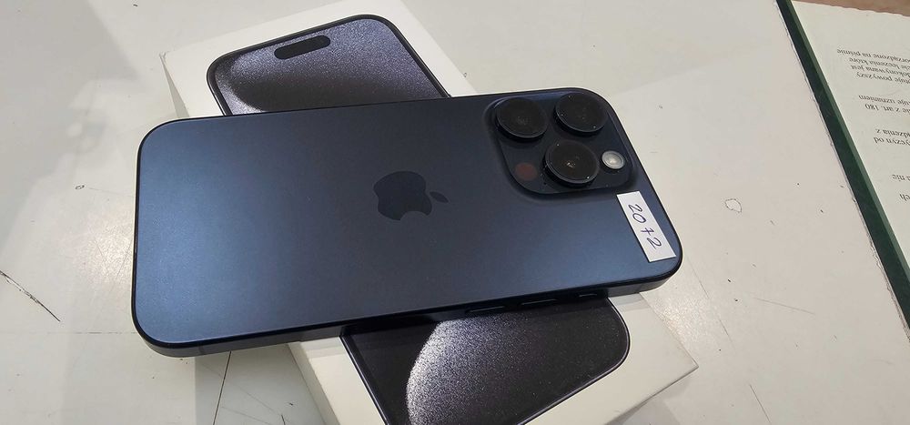 Jak NOWY Telefon Apple Iphone 15 Pro 128gb Blue Sklep Wyspa Gsm