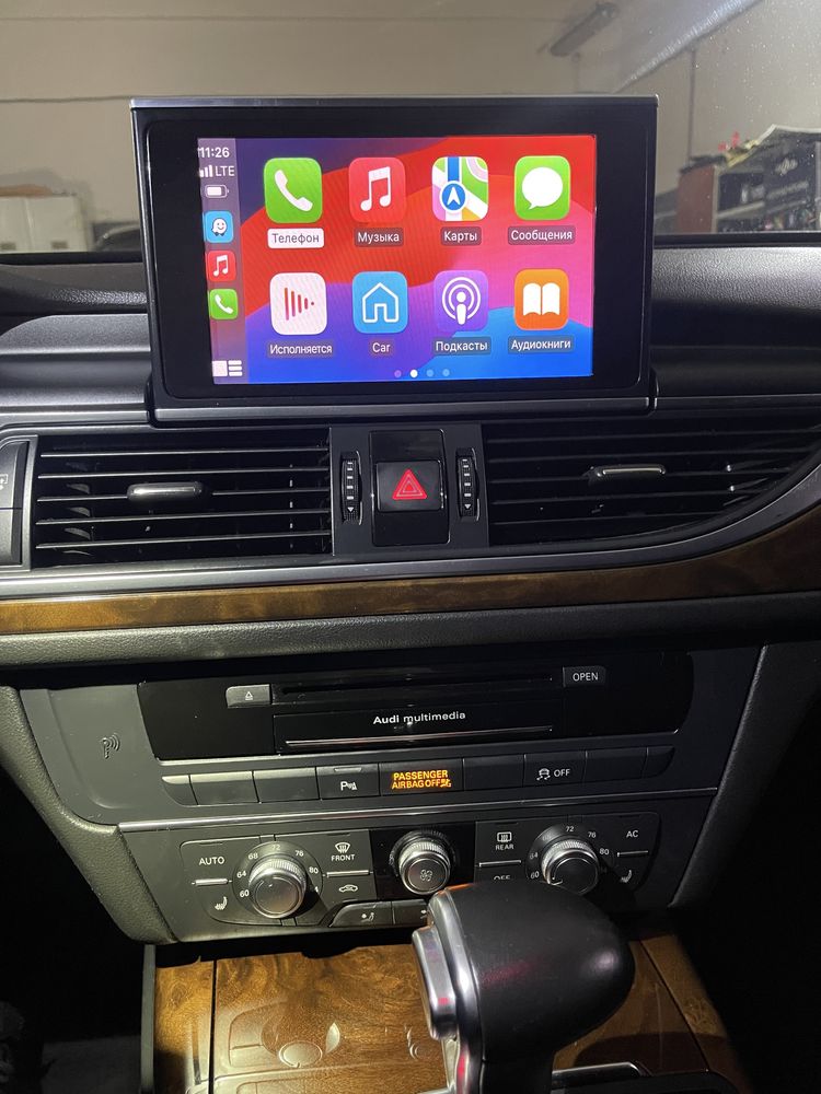 Установка беспроводного CarPlay / Android Auto Audi A4,Q5,A3,A6,A8,Q3.
