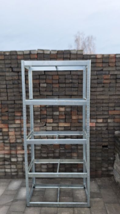 Regał metalowy 4 półkpwy szer 80 cm.