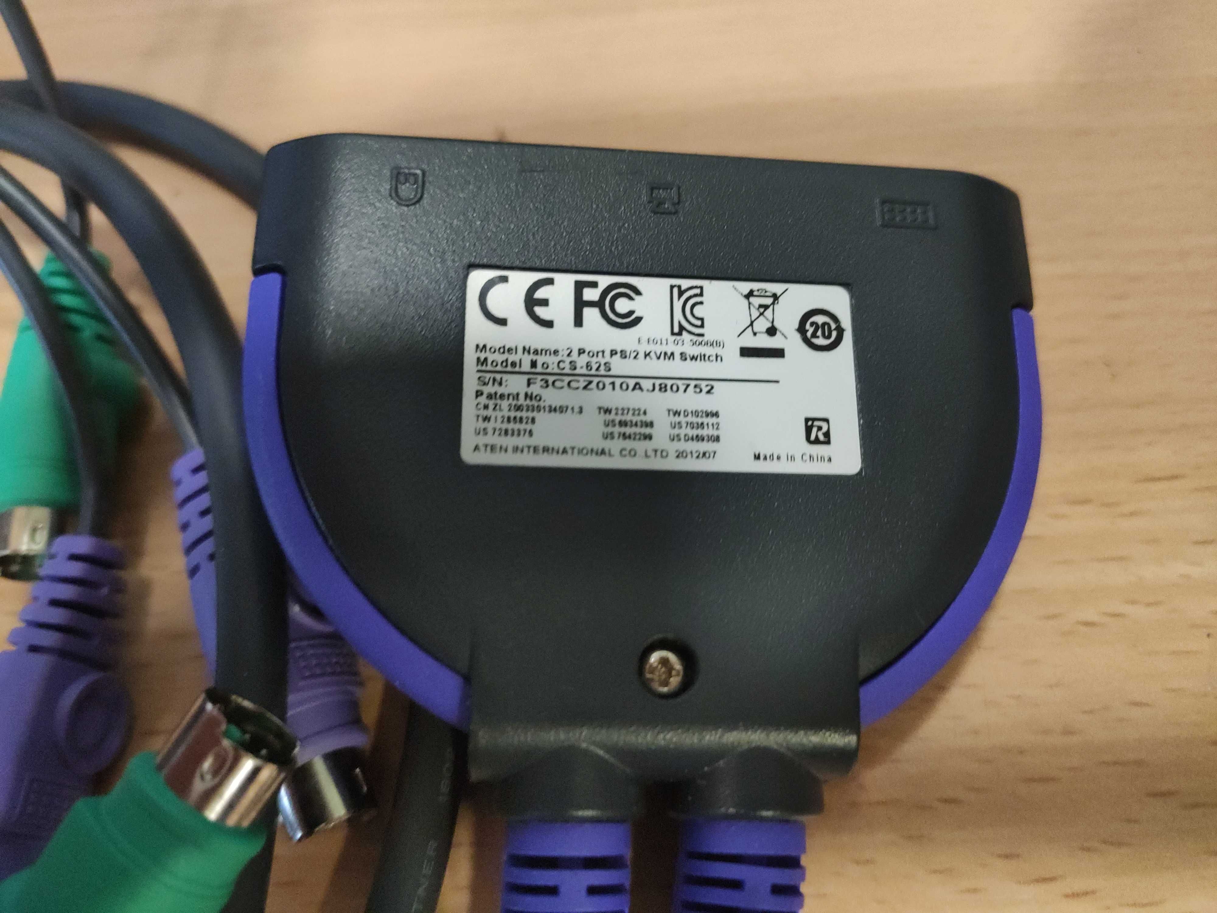 ATEN CS62S 2-Port PS/2 KVM Switch