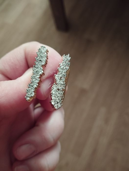 Pierścionek regulowany stal chirurgiczna z cyrkoniami