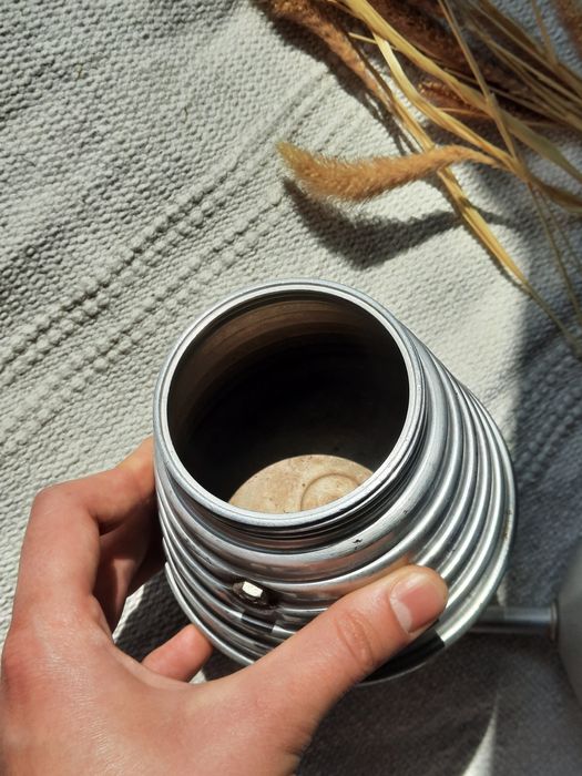 Włoska aluminiowa kawiarka VEV moka barista włochy vintage unikat
