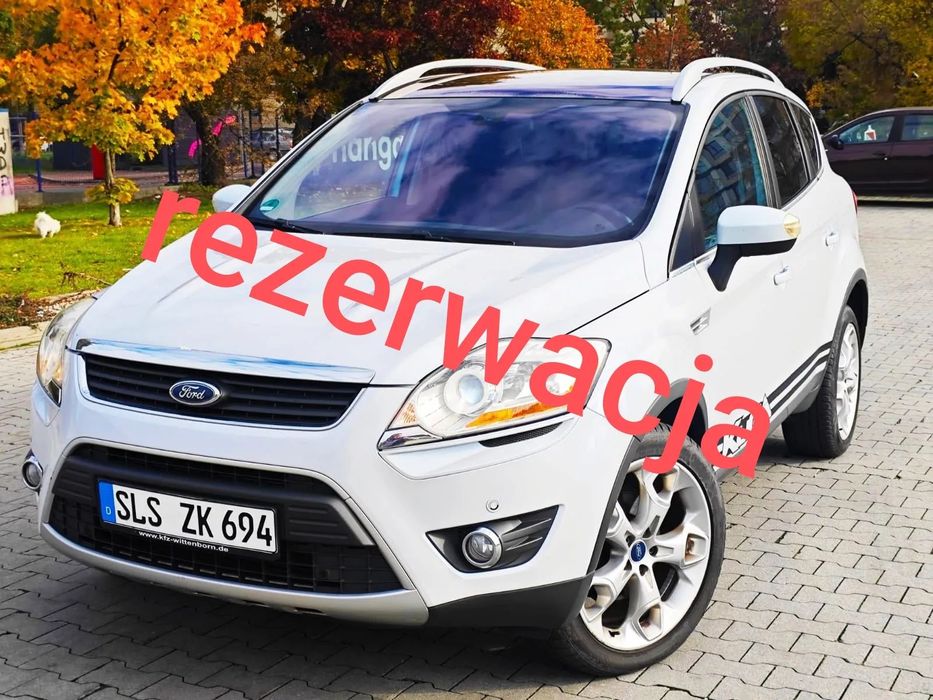 Ford Kuga Biała perła-navi-xenon-panorama-skora full opcja !