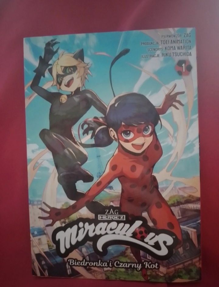 Miraculum biedronka i czarny kot manga tom 1