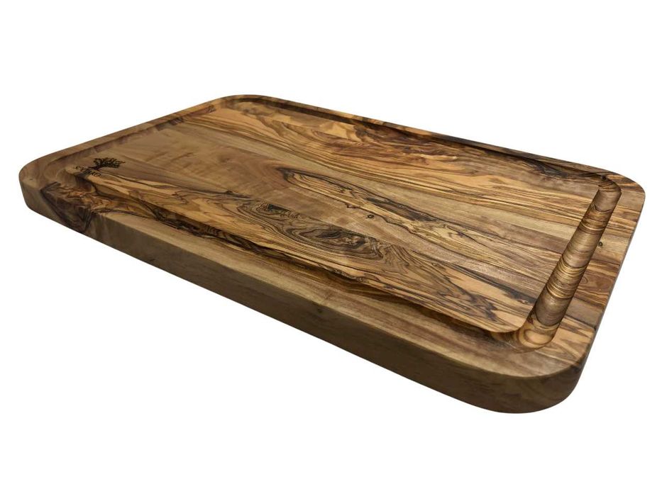 SOL80 Rustykalna Drewniana Deska Do Krojenia Z Drewna Oliwnego 33x22