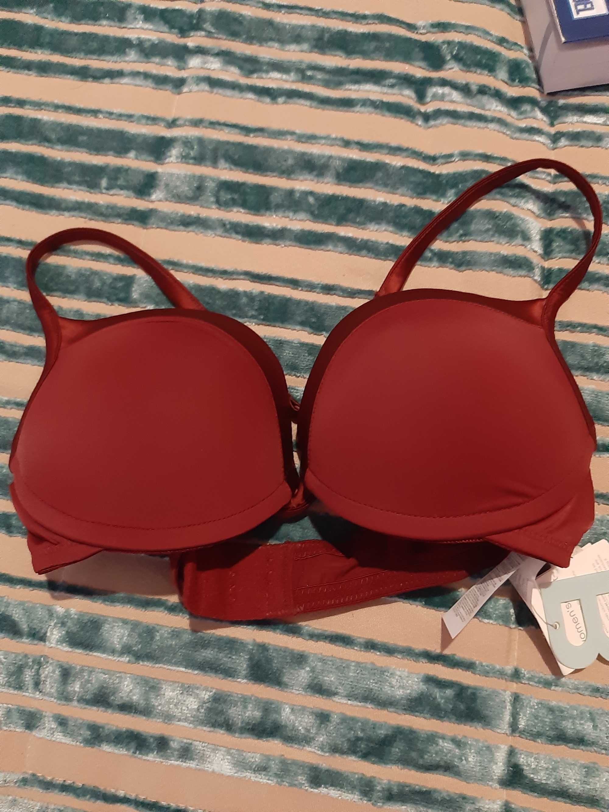 Soutien push up | womensecret | bordeaux vermelho| novo | tipo veludo