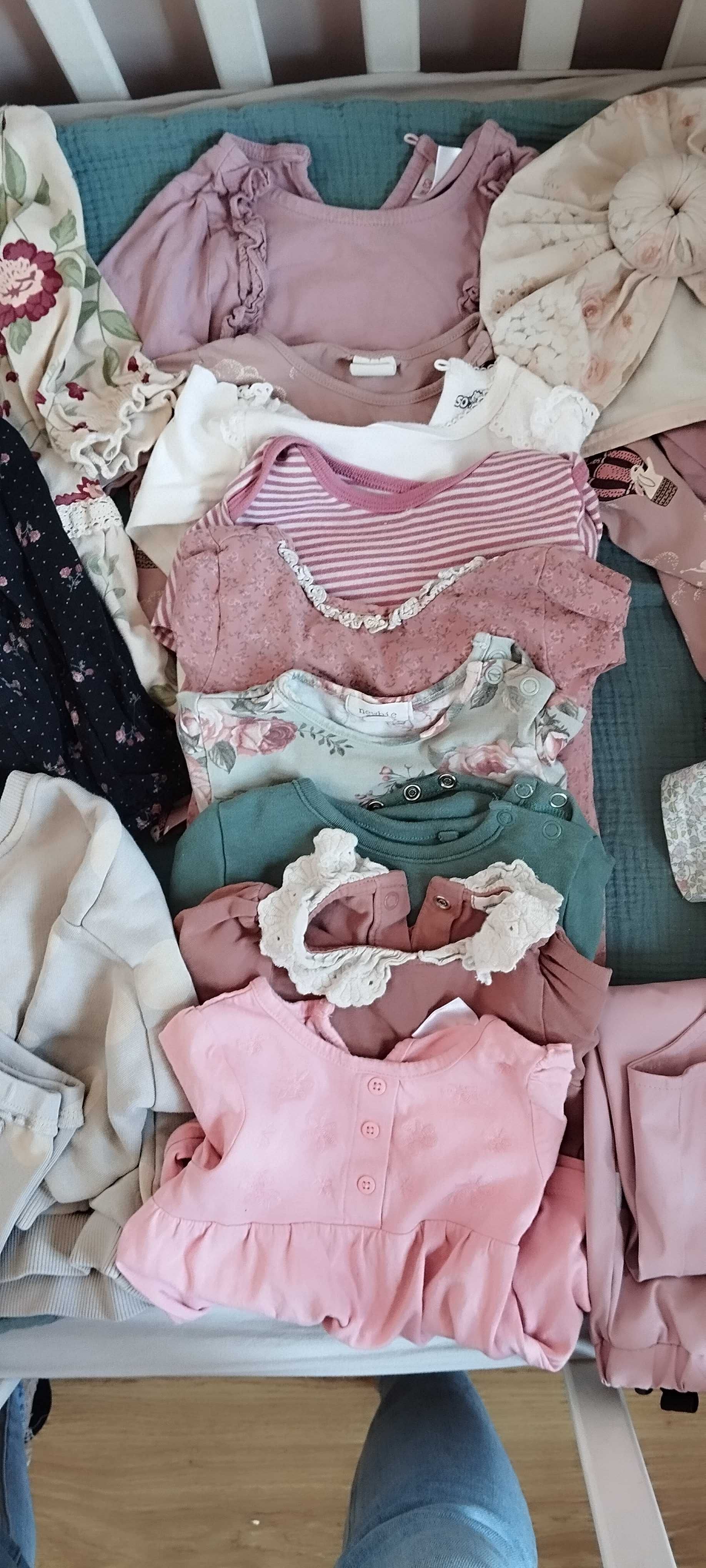 Duża paka ubrań dla dziewczynki 74/80 zara#newbie#hm